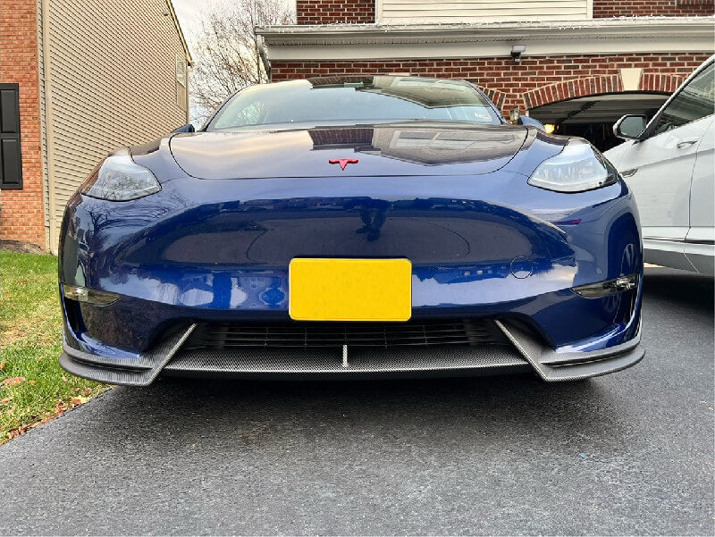 3PCS Front Bumper Splitter Lip for Tesla Model Y 2020-2023