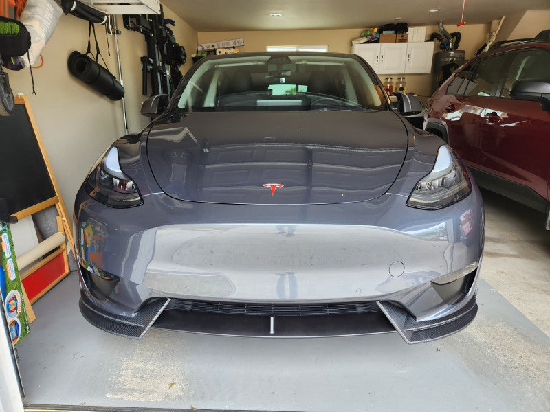 3PCS Front Bumper Splitter Lip for Tesla Model Y 2020-2023