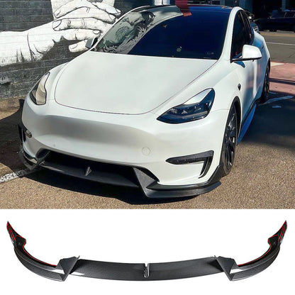 3PCS Front Bumper Splitter Lip for Tesla Model Y 2020-2023