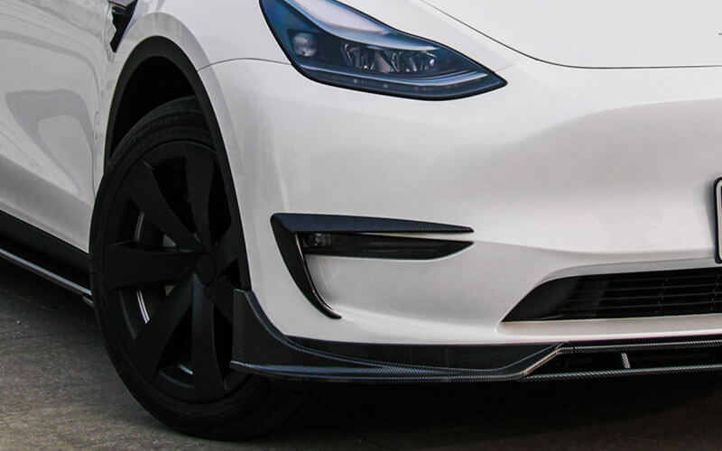 Full Body Kits for Tesla Model Y 2019-2024, 11PCS, Front Splitter Lip, Rear Diffuser, Side Skirts, Spoiler, Lamp Eyebrow Wind Knife Leaf Board Wind Knife