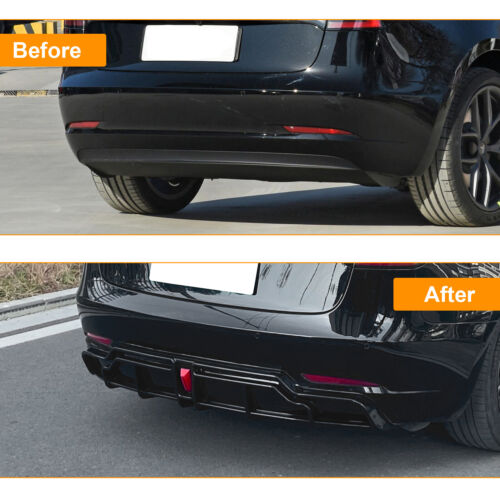Rear Diffuser Lip With Brake Light for Tesla Model 3 2017-2023
